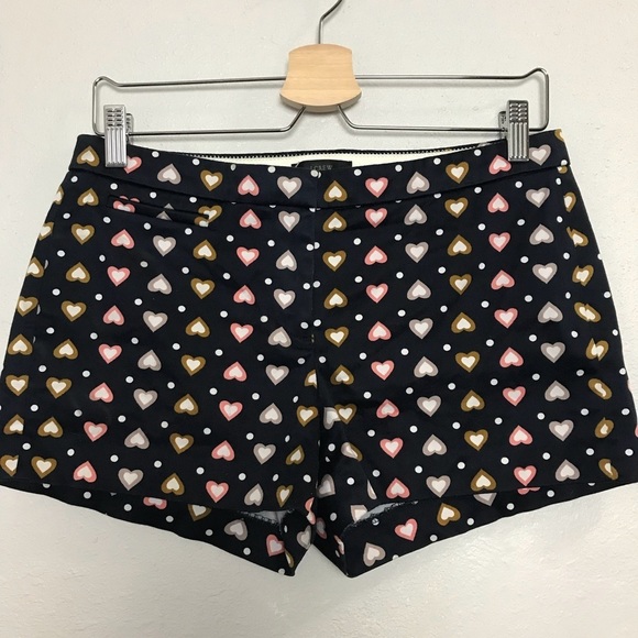 J. Crew Heart Dot Chino Shorts Navy Sz 4 - Picture 4 of 6